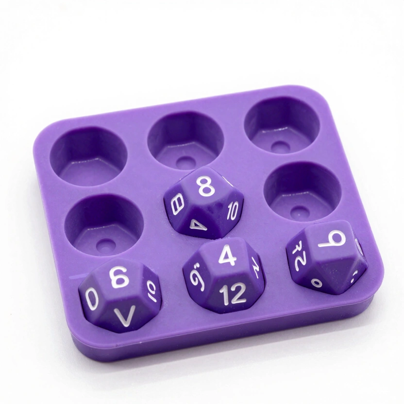 LET'S RESIN Polyhedral Dice Mold Set (7 Shapes)